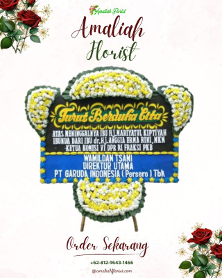 Papan Bunga Duka di Semayan