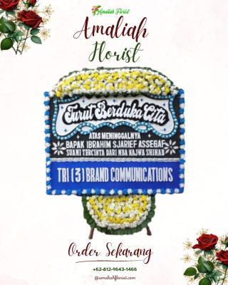 Papan Bunga Duka di Semayan